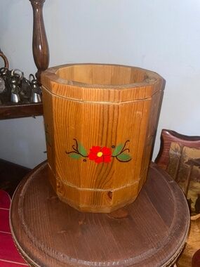 Vintage wood pail